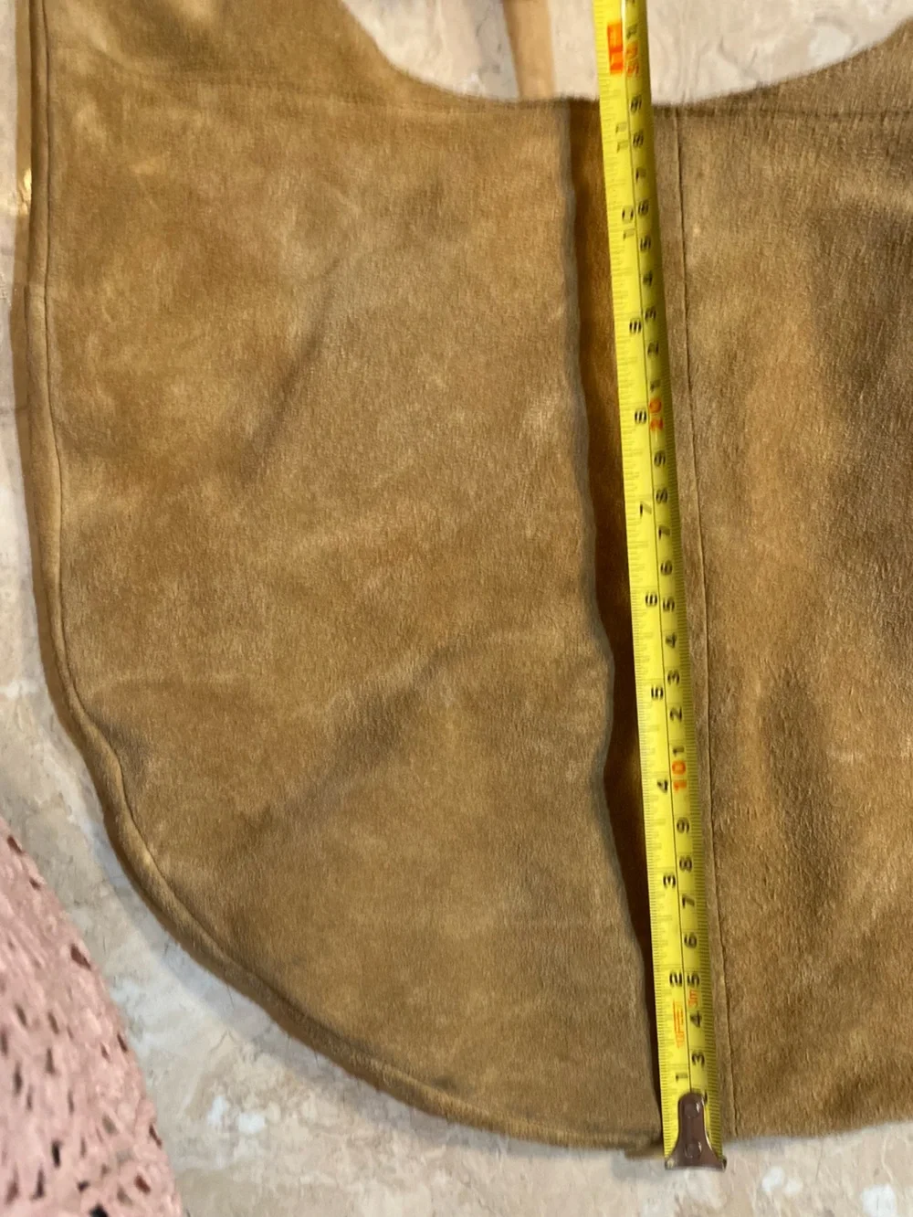 Source Unknown Suede Hobo Bag in Brown